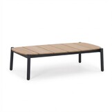 Florence loungetafel | aluminium + polywood | antraciet | 135x65cm