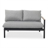 Florence hoek loungeset 5 personen | aluminium + touw | antraciet | 3-delig - 216x216cm