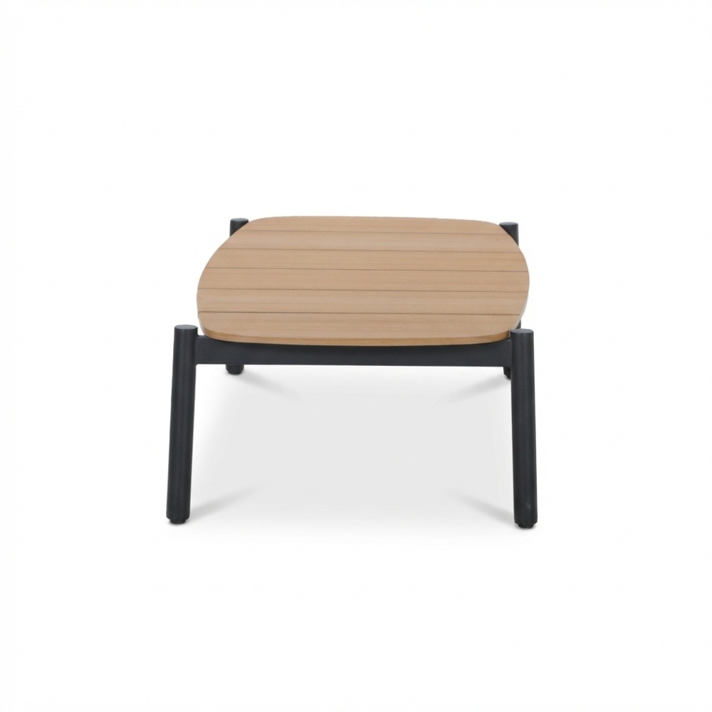 Florence hoek loungeset 5 personen incl. tafel | aluminium + touw | antraciet | 4-delig - 216x216cm