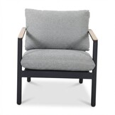 Florence stoel-bank loungeset 5 personen | aluminium + touw | antraciet | 3-delig