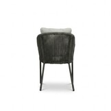 Lexis dining tuinstoel | touw + aluminium | Stone Grey