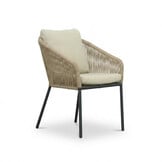Lexis dining tuinstoel | touw + aluminium | Sahara Dust