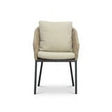 Lexis dining tuinstoel | touw + aluminium | Sahara Dust