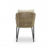 Lexis dining tuinstoel | touw + aluminium | Sahara Dust