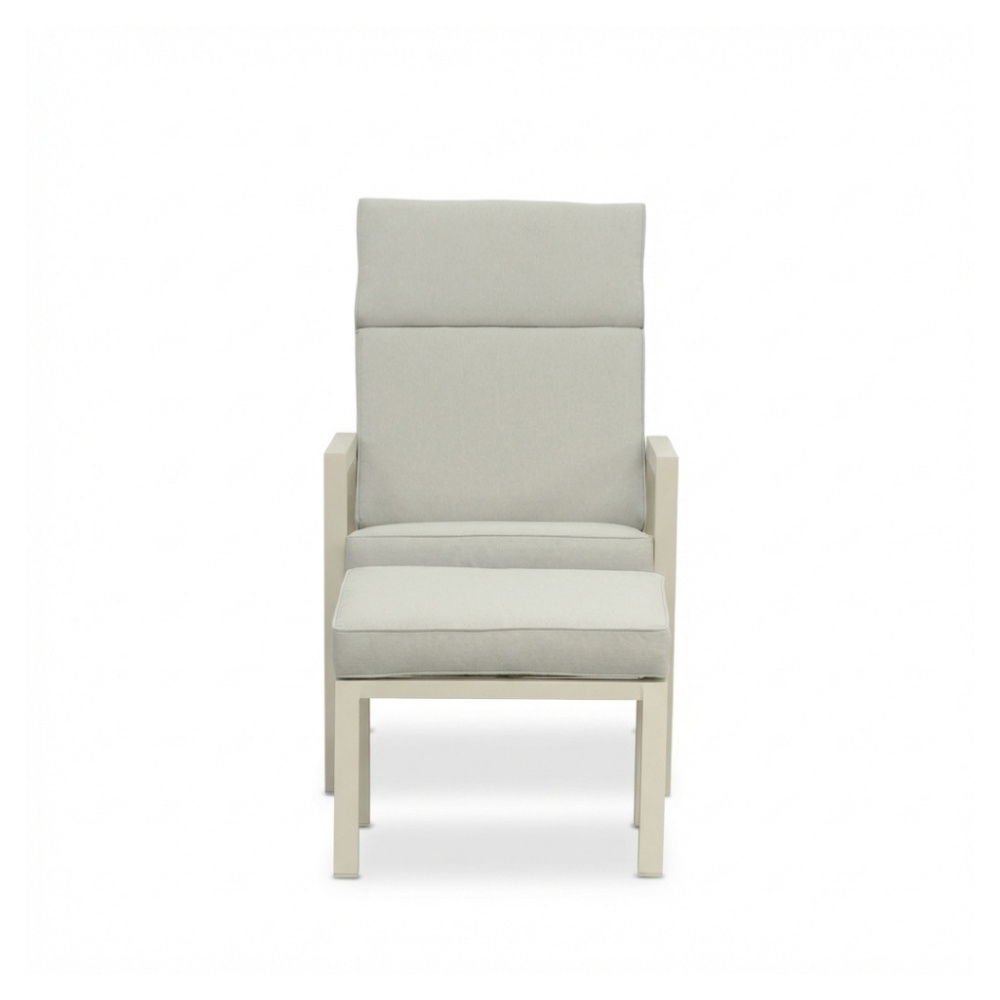 Oregon lounge balkonset - verstelbaar 2 personen | aluminium | beige | 5-delig