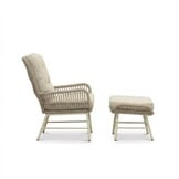 Dex loungestoel | touw + aluminium | Almond Beige