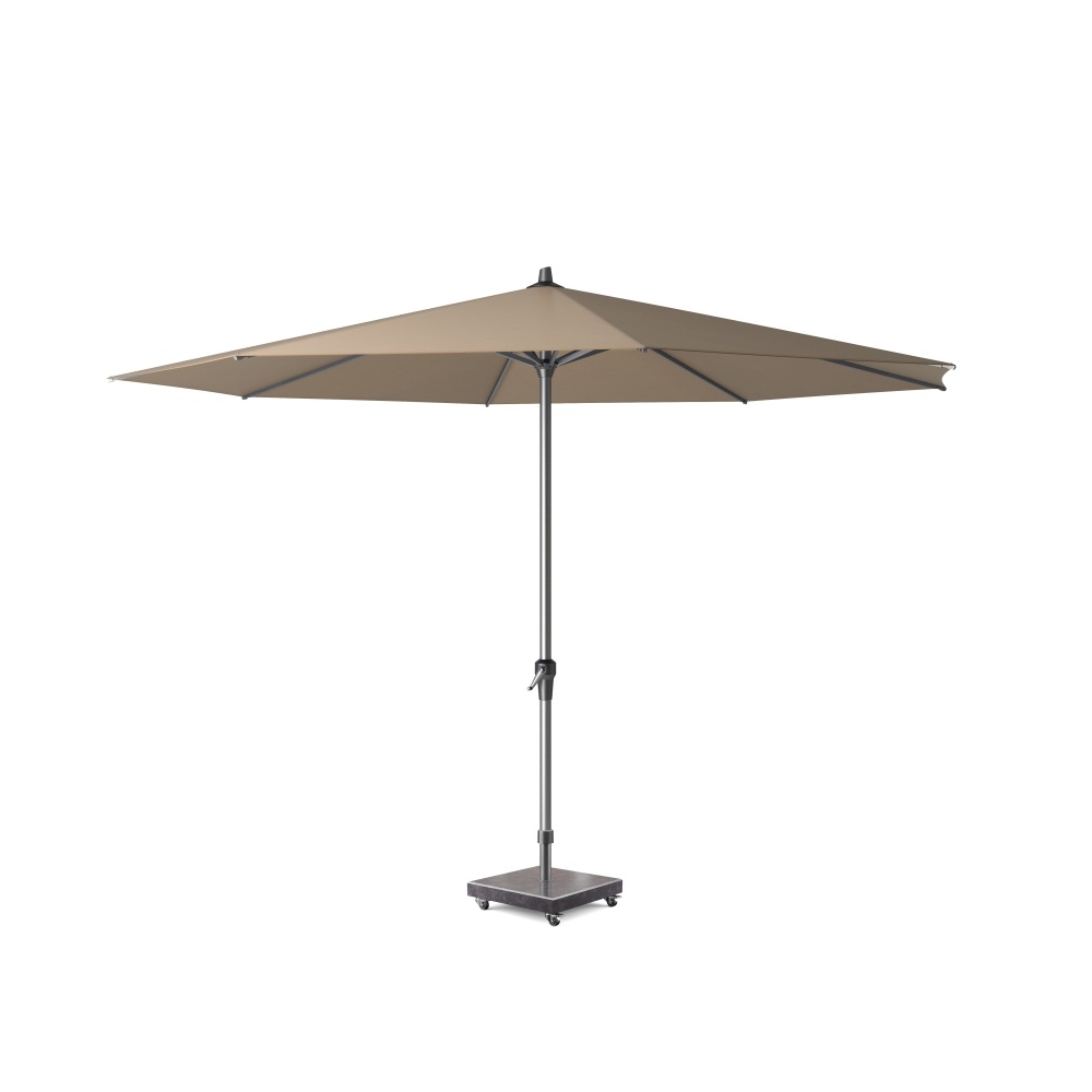 Riva stokparasol taupe | Ø350cm rond