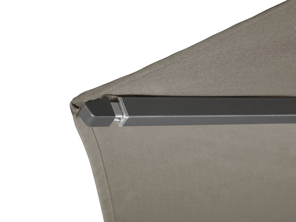 Riva stokparasol taupe | Ø350cm rond