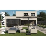 Riva stokparasol antraciet | 250x250cm