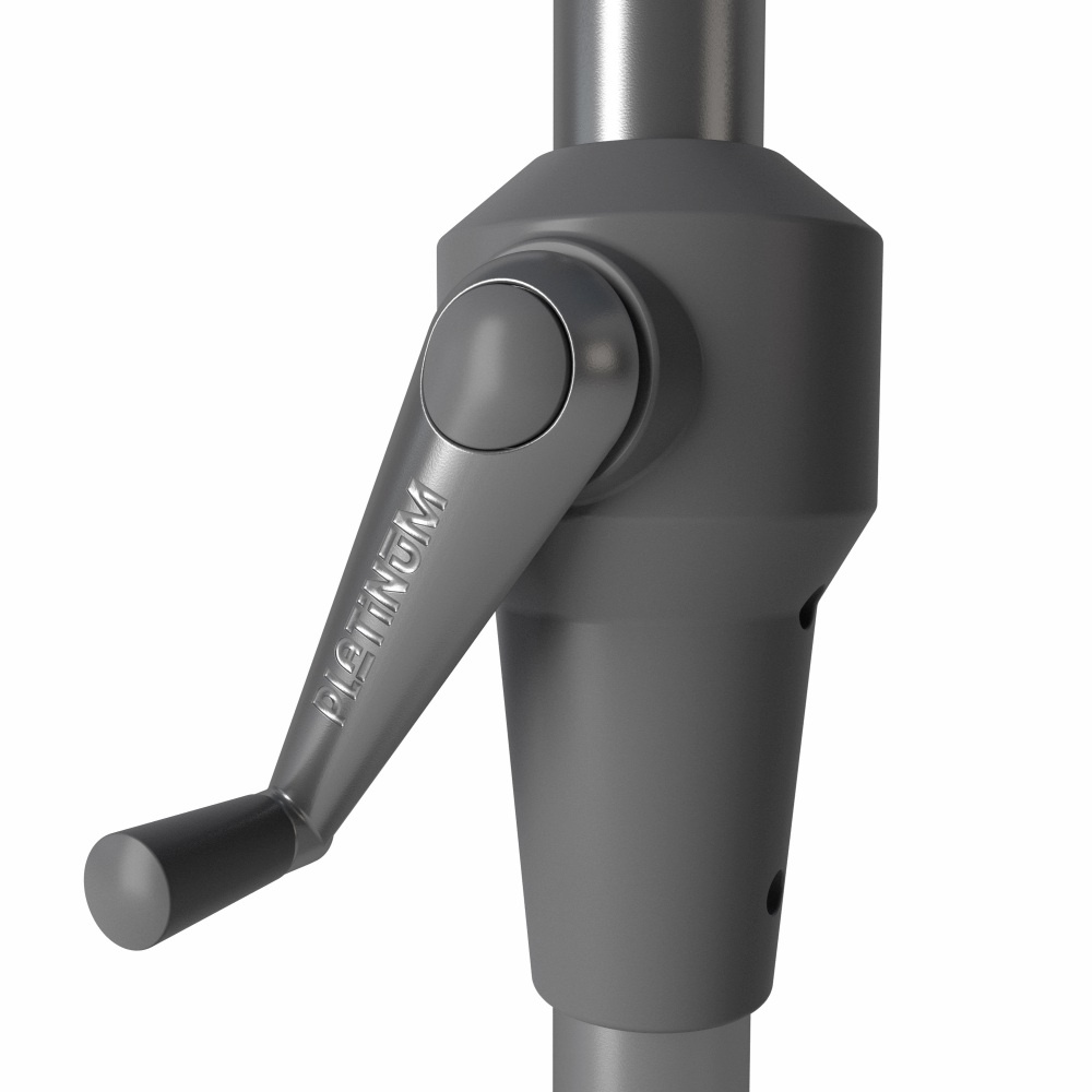 Riva stokparasol antraciet | 250x250cm