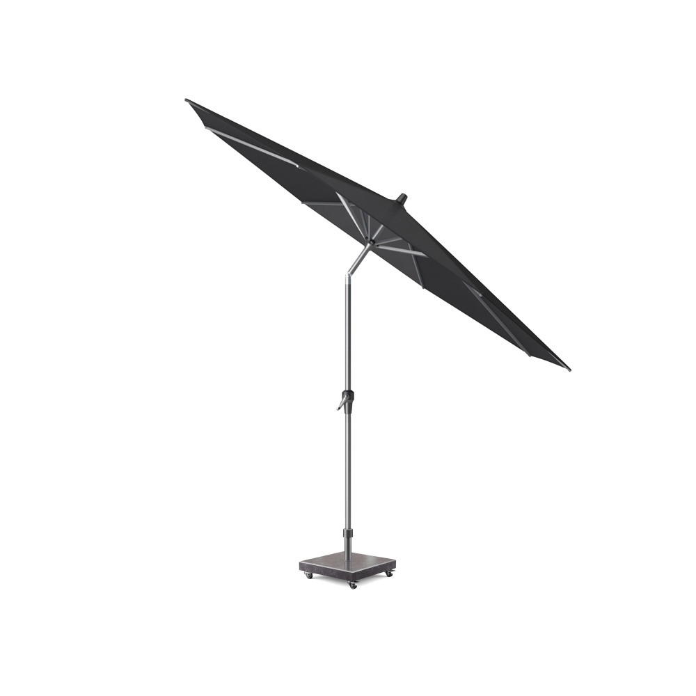 Riva stokparasol antraciet | Ø300cm rond