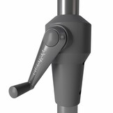 Riva stokparasol antraciet | Ø350cm rond