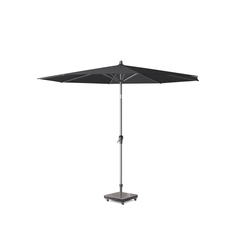 Riva stokparasol antraciet |Ø250cm rond afbeelding