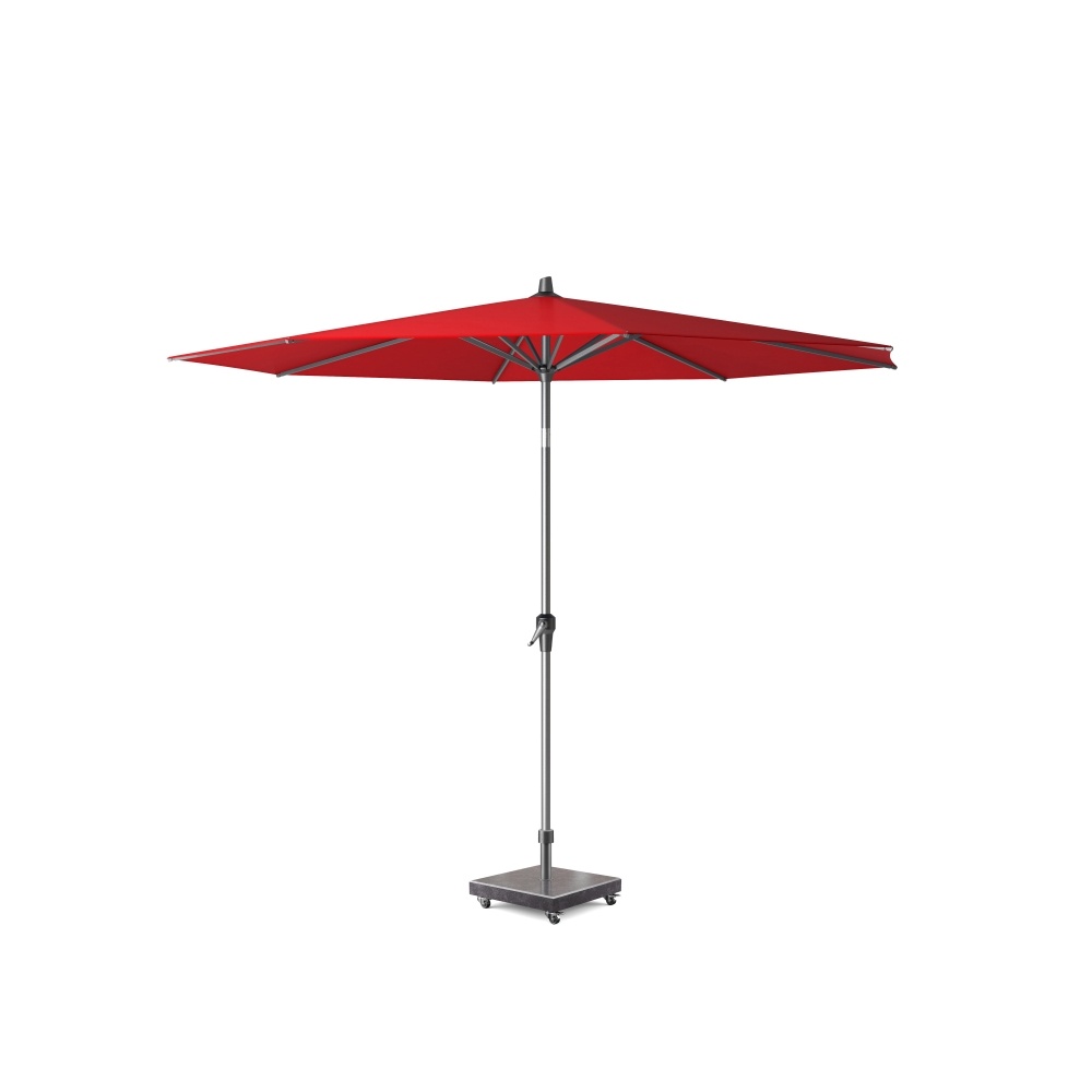 Riva stokparasol rood |Ø300cm rond afbeelding