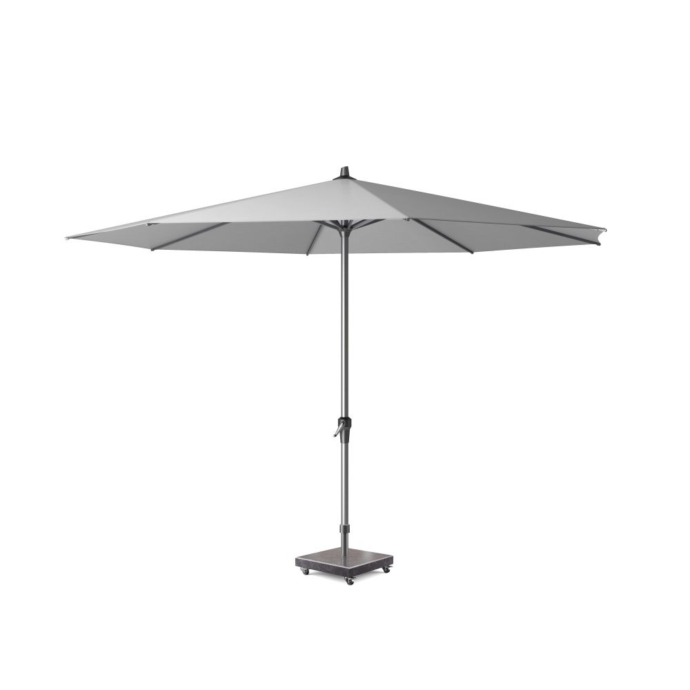 Riva stokparasol Light grey |Ø350cm rond afbeelding
