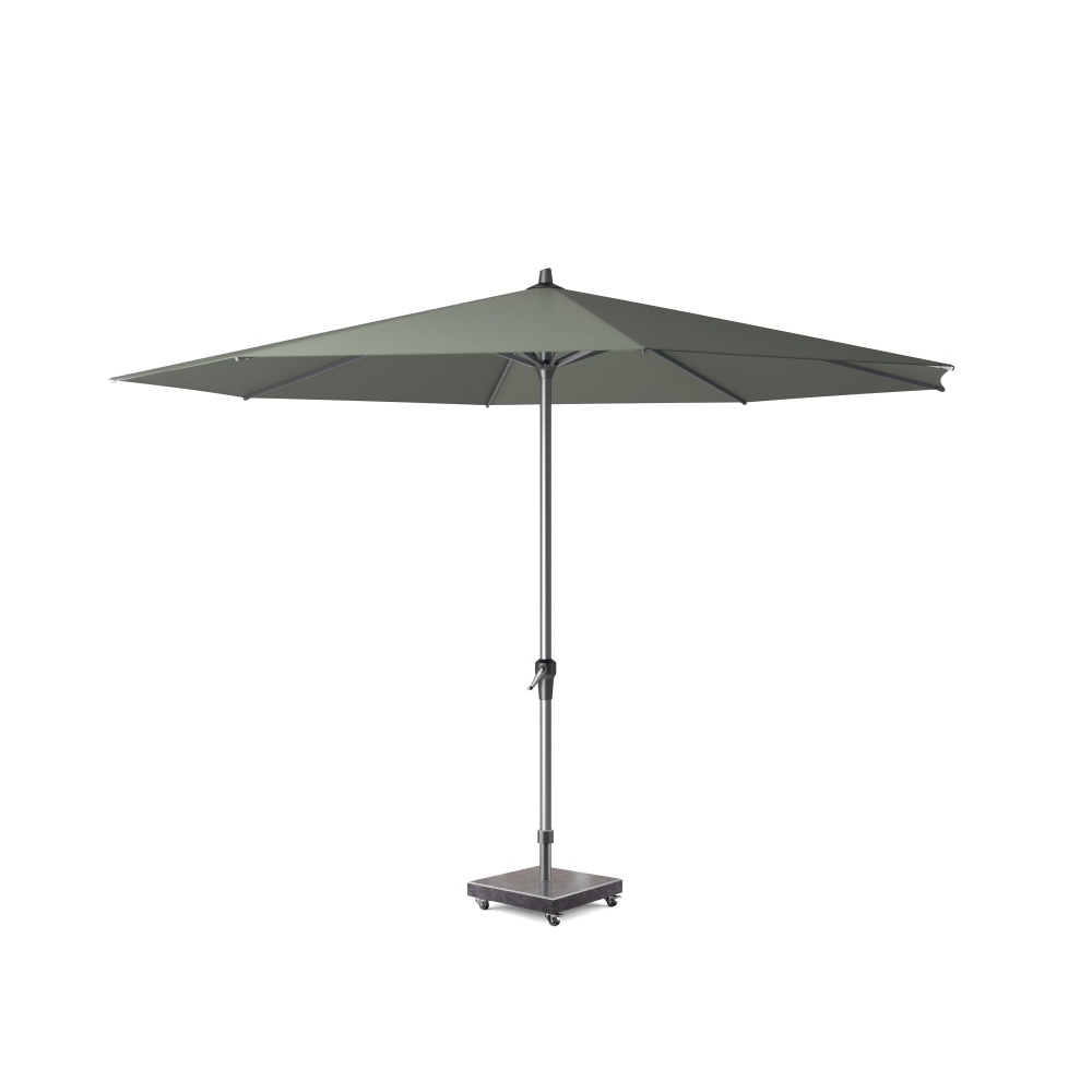 Riva stokparasol olijfgroen |Ø350cm rond afbeelding