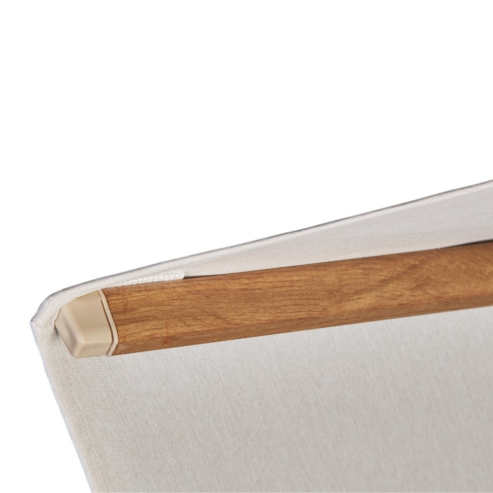 Challenger T² zweefparasol - premium doek | 400x300cm | Champagne/Teak look