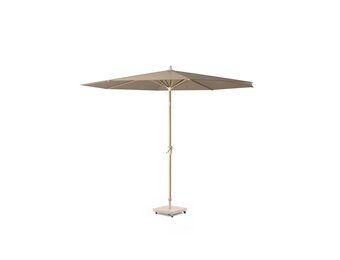 Riva stokparasol taupe/Teak look | Ø300cm rond