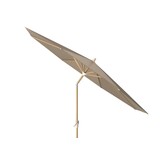 Riva stokparasol taupe/Teak look | Ø300cm rond