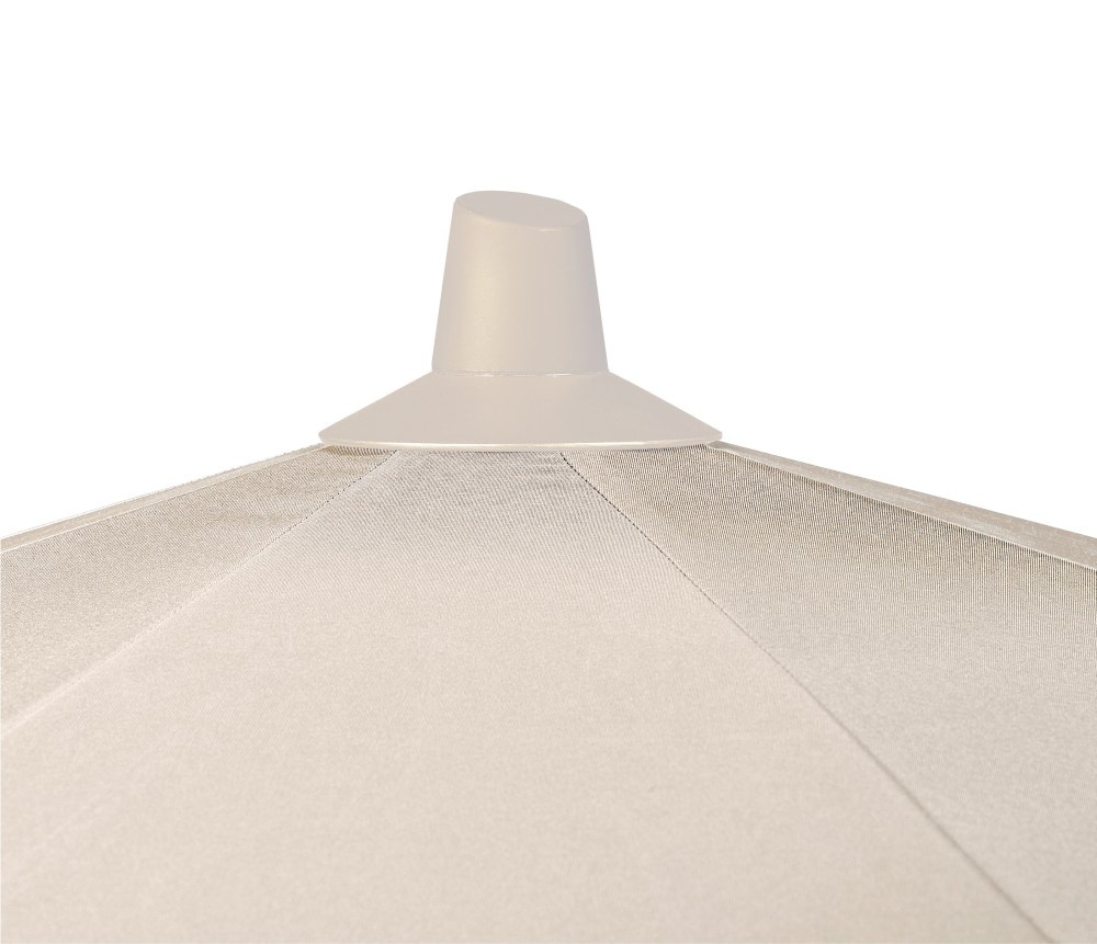 Riva stokparasol Ivory/Sandstone | Ø300cm rond