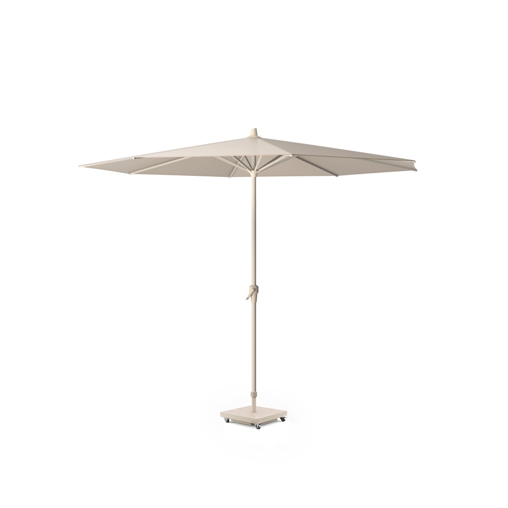 Riva stokparasol Ivory/Sandstone |Ø300cm rond afbeelding