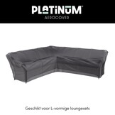 Loungesethoes hoge rug 255x255x100xH65/90cm