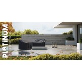 Loungesethoes L-vorm hoge rug 285x220x100xH65/90cm links