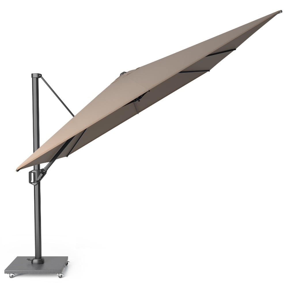 Challenger T¹ zweefparasol - premium doek | 400x300cm | Havana