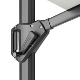 Challenger T² zweefparasol - premium doek | 400x300cm | Manhattan