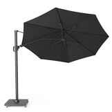 Challenger T² zweefparasol - premium doek | Ø350cm rond | Faded Black
