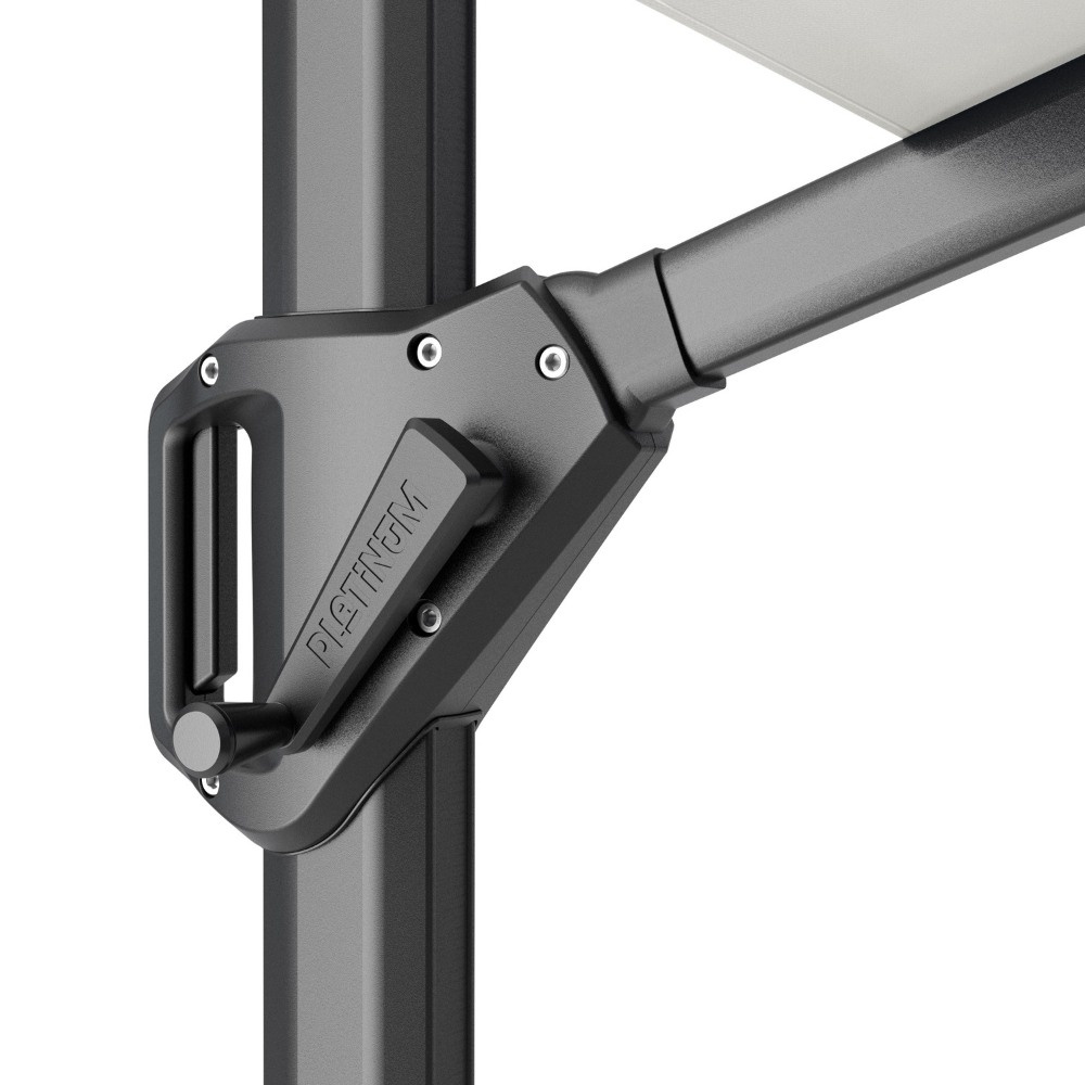 Challenger T² zweefparasol - premium doek | 400x300cm | Champagne