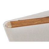 Challenger T² zweefparasol - premium doek | Ø350cm rond | Champagne/Teak look