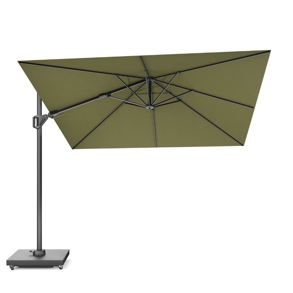 Challenger T² zweefparasol - premium doek | 300x300cm | Lush Green