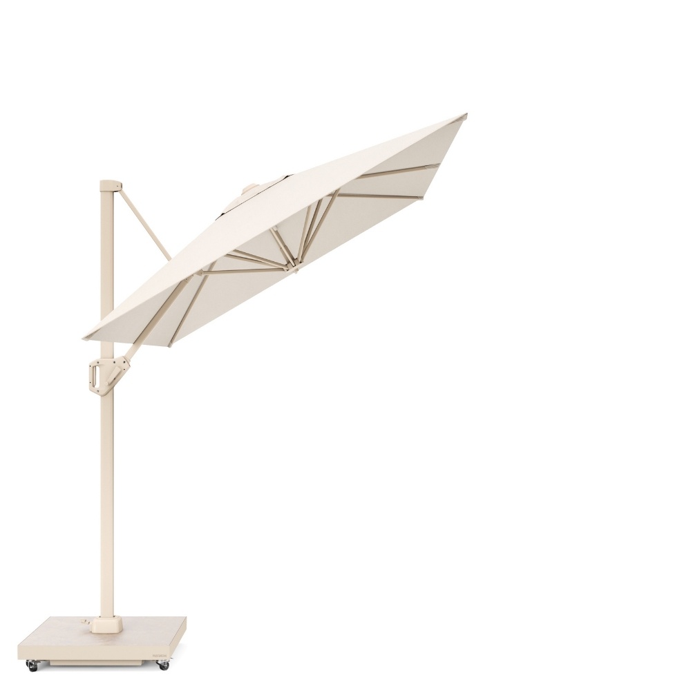 Voyager T¹ zweefparasol | 250x250cm | Ivory/Sandstone