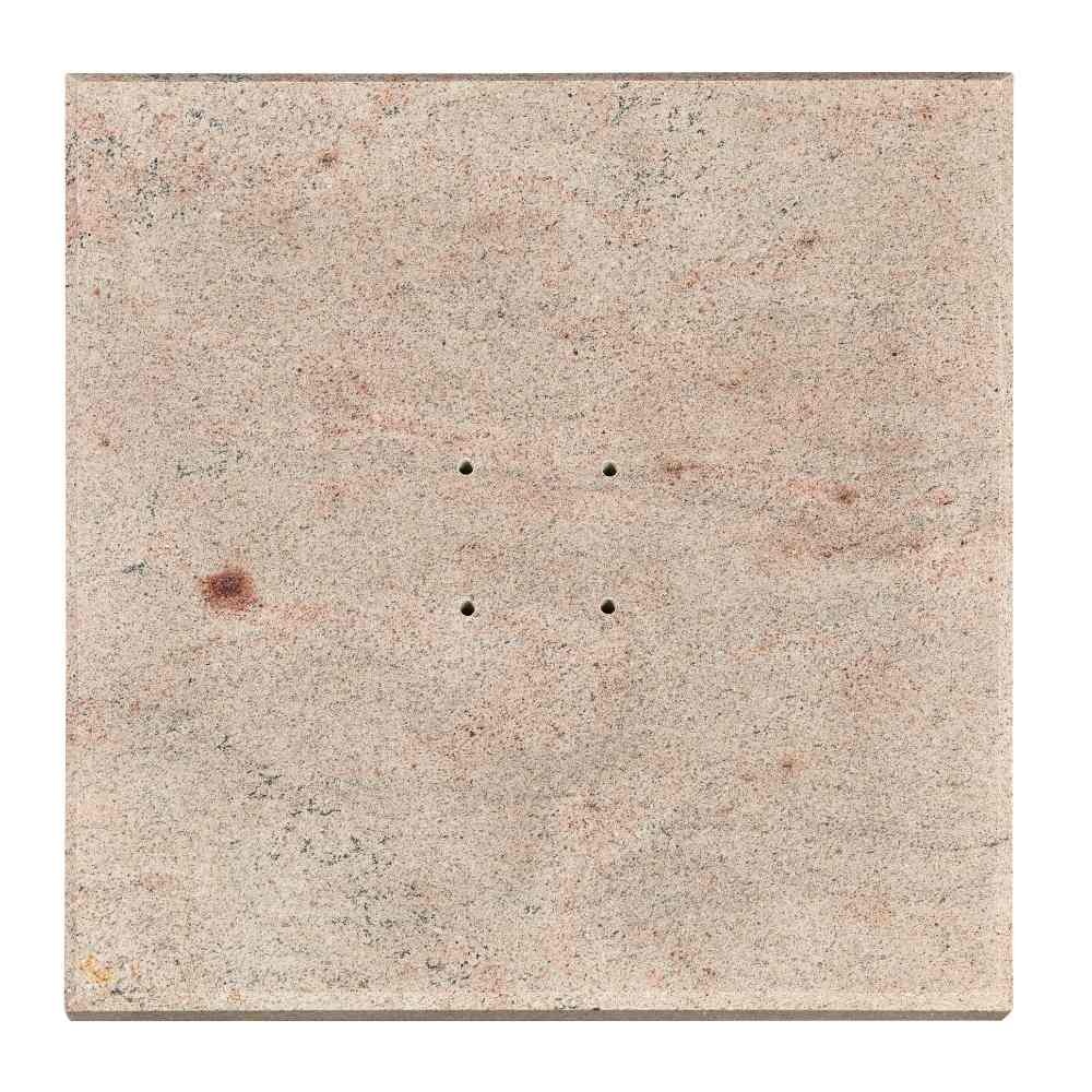 Platinum Venezia ronde hoek parasolvoet 120kg met zwenkwielen - graniet - beige