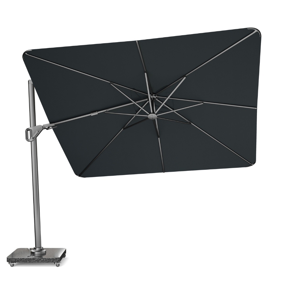 Nexus T² zweefparasol - premium doek | 300x300cm | Faded Black