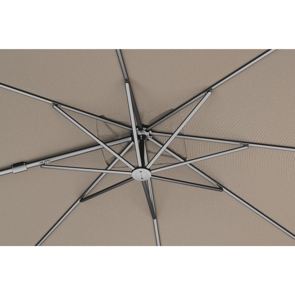Nexus T² zweefparasol - premium doek | 300x300cm | Havana