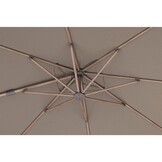 Nexus T² zweefparasol - premium doek | 300x300cm | Havana/Mocha