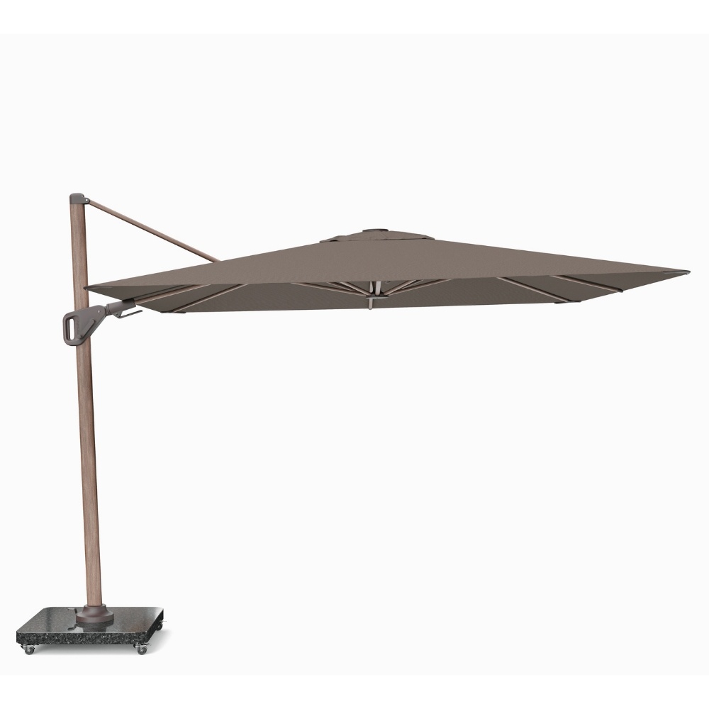 Nexus T² zweefparasol - premium doek | 300x300cm | Havana/Mocha