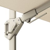 Challenger T² zweefparasol - premium doek | 260x350cm | Champagne/Sandstone