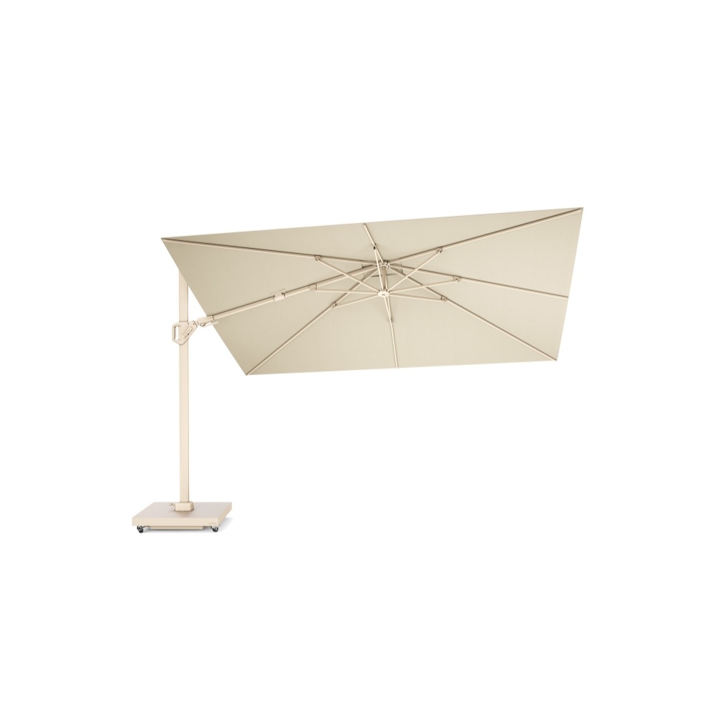 Challenger T² zweefparasol - premium doek | 260x350cm | Champagne/Sandstone