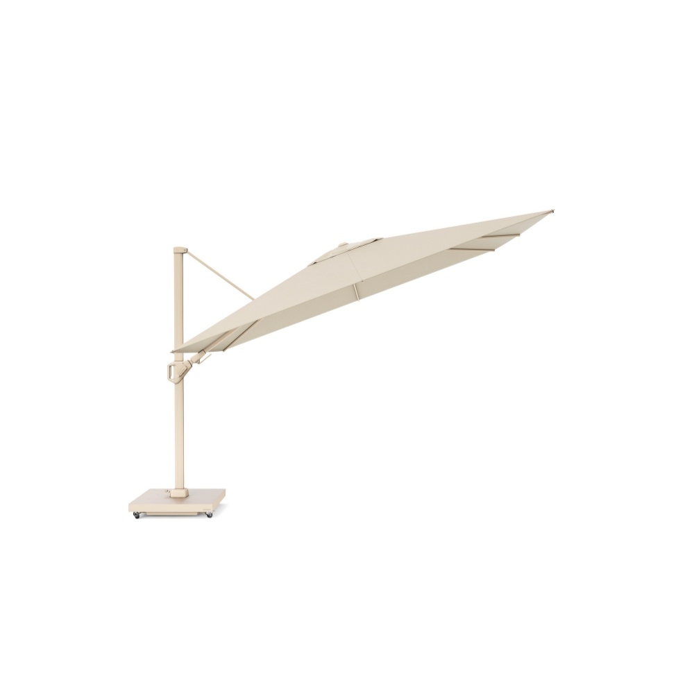 Challenger T² zweefparasol - premium doek | 260x350cm | Champagne/Sandstone