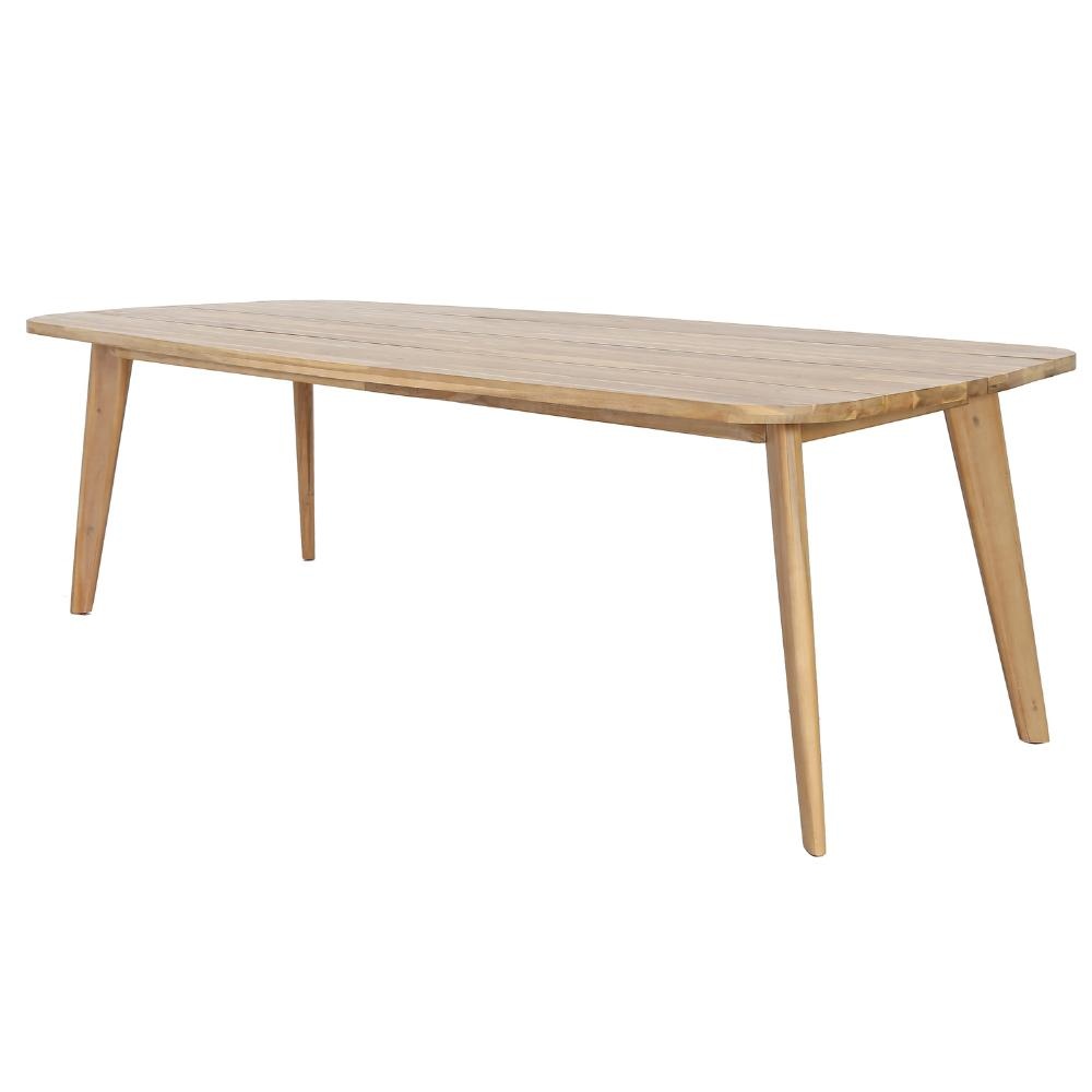 Rixos/Bella zand dining tuinset | 6 personen | hardhout + touw | 220cm