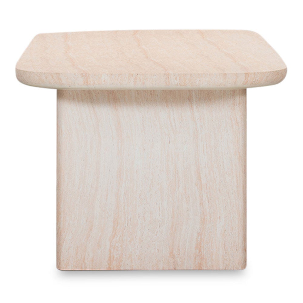 Mees/Bella zand dining tuinset | 4 personen | travertin + touw | 200cm