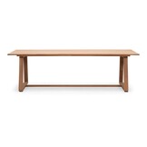 Gotenburg/Bella zand dining tuinset | 6 personen | teakhout + touw | 250cm