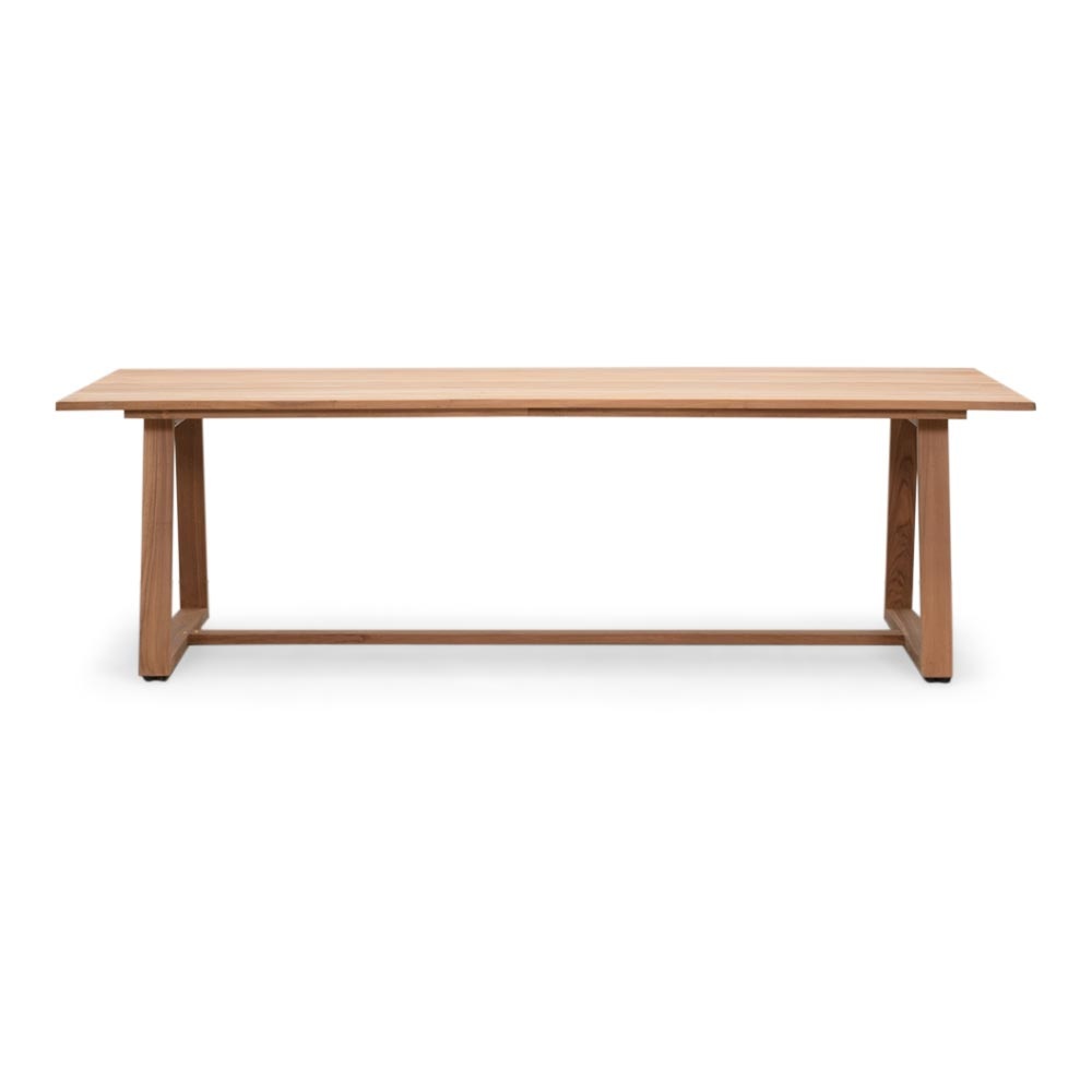 Gotenburg/Bella zand dining tuinset | 6 personen | teakhout + touw | 250cm