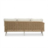 Bologna hoek loungeset 6 personen | wicker + aluminium | beige | 5-delig - 272x214cm