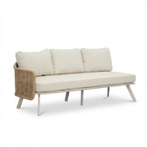 Bologna hoek loungeset 6 personen | wicker + aluminium | beige | 5-delig - 272x214cm