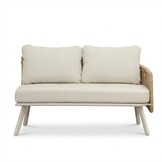 Bologna hoek loungeset 6 personen | wicker + aluminium | beige | 5-delig - 272x214cm