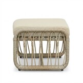 Bruno lounge balkonset 2 personen | wicker + teakhout | Mexican Sand | 5-delig